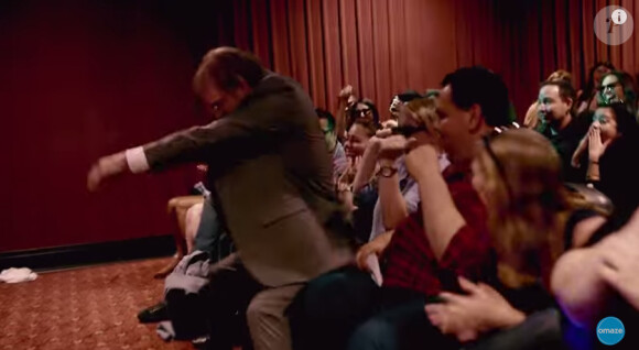 Channing Tatum piège ses fans lors d'une fausse projection de Magic Mike XXL. (capture d'écran)