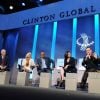 Bill Clinton, Christine Lagarde, Mo Ibrahim, Sheryl Sandberg, Bono, Khalida Brohi - Meeting annuel "Clinton Global Initiative" a New York le 24 septembre 2013. 