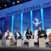 Bill Clinton, Christine Lagarde, Mo Ibrahim, Sheryl Sandberg, Bono, Khalida Brohi - Meeting annuel "Clinton Global Initiative" a New York le 24 septembre 2013.