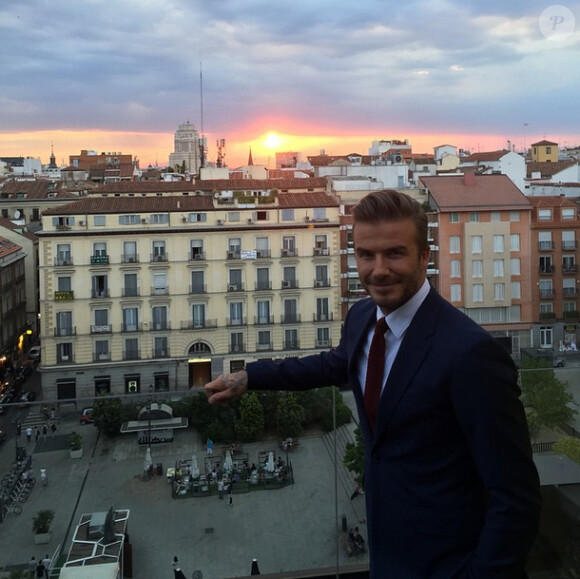 David Beckham à Madrid, le 3 mai 2015.