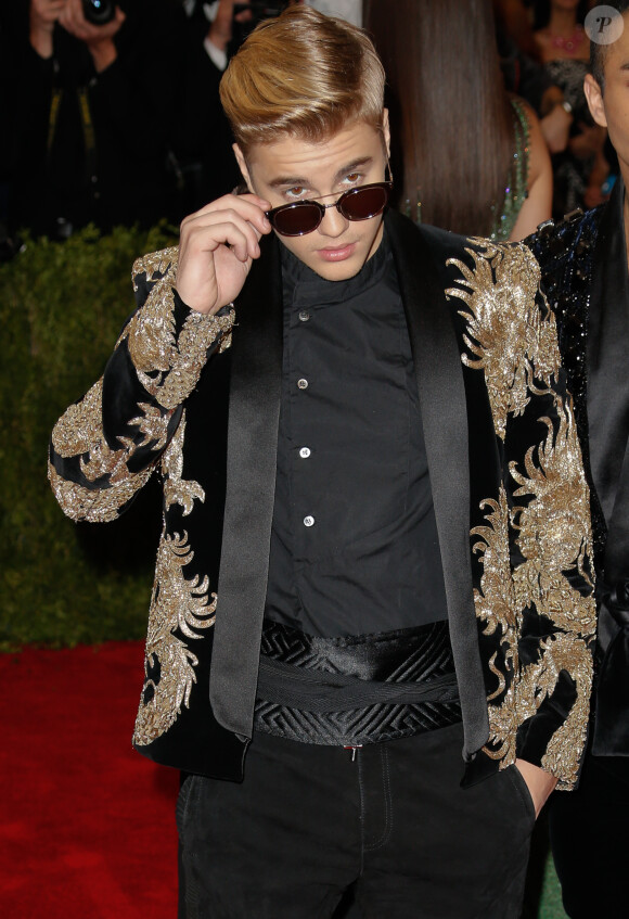 Justin Bieber - Soirée Costume Institute Gala 2015 au Metropolitan Museum à New York, le 4 mai 2015 .