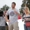 Chris Pratt et Amy Poehler à Washington le 12 juillet 2012. 