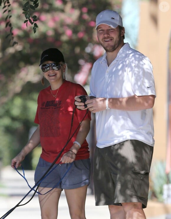 Anna Faris et Chris Pratt à Los Angeles, le 27 août 2012.