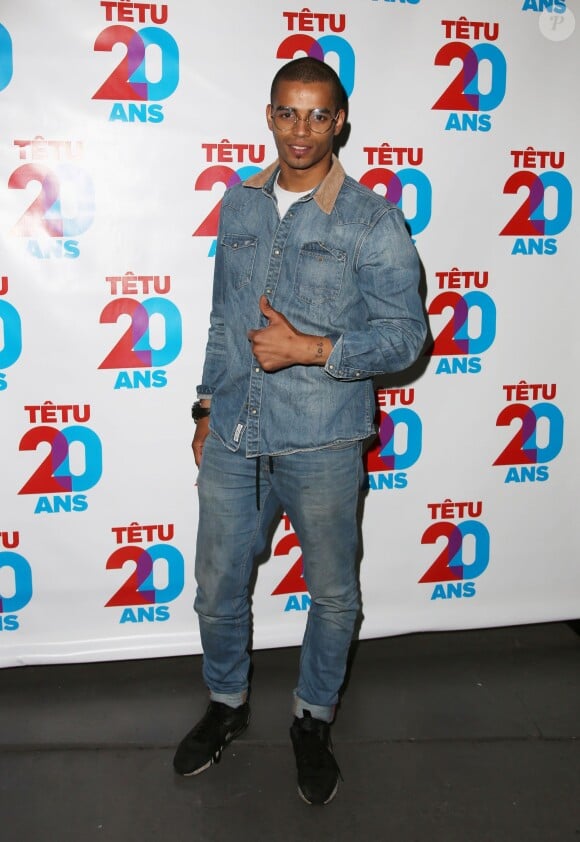 Brahim Zaibat - Soirée des 20 ans de Têtu au YoYo à Paris, le 6 juin 2015. 