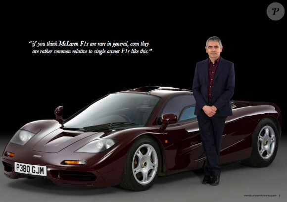 L'acteur Rowan Atkinson vient de vendre sa McLaren F1 pour presque 11 millions d'euros - juin 2015