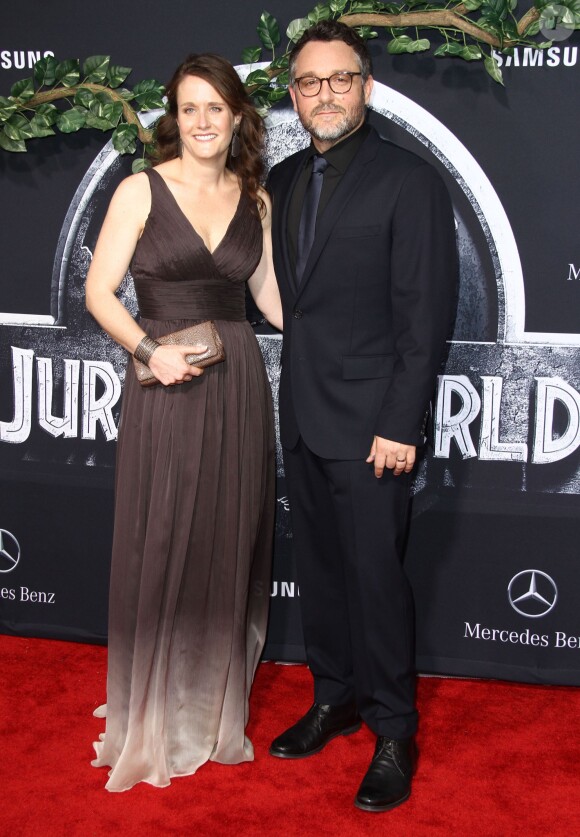 Colin Trevorrow et sa femme Isabelle Trevorrow à la première de Jurassic World au Dolby Theatre à Hollywood, le 9 juin 2015.