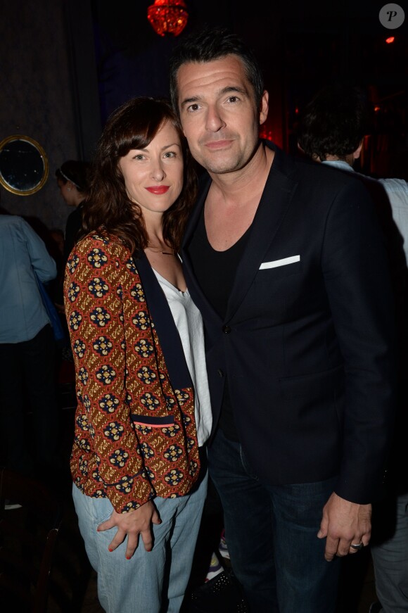 Exclusif - Arnaud Ducret et sa femme Maurine Nicot lors de l'aftershow du film Les Profs 2 au Comedy Club à Paris, le 9 juin 2015.