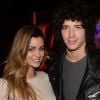 Exclusif - Julian Perretta (ex-compagnon de Pamela Anderson) et sa compagne Elisa Bachir Bey lors de l'aftershow du film Les Profs 2 au Comedy Club à Paris, le 9 juin 2015.