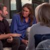 Bruce Jenner avec Diane Sawyer et un de ses fils, dans son interview pour ABC, le 24 avril 2015.