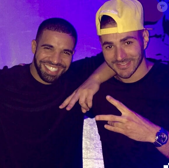 Karim Benzema et Drake - juin 2015