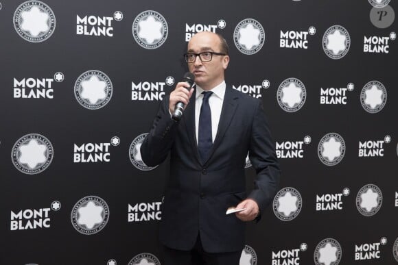 Exclusif - Jean-Sébastien Gérondeau, PDG Montblanc France - Cérémonie de remise du 24e prix Montblanc des Arts et de la Culture à Laurent Dumas à la Villa Emerige à Paris le 11 juin 2015.