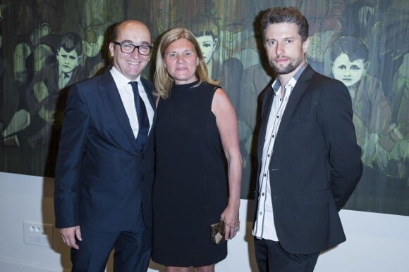 Exclusif - Jean-Sébastien Gérondeau et Valérie Maltaverne - Cérémonie de remise du 24e prix Montblanc des Arts et de la Culture à Laurent Dumas à la Villa Emerige à Paris le 11 juin 2015.