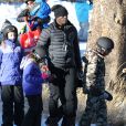  Seal fait du ski avec ses enfants Leni et Henry au Mammoth Mountain Resort &agrave; Mammoth, le 28 d&eacute;cembre 2014. 