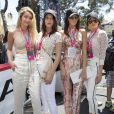 Gigi Hadid, sa soeur Bella Hadid, Kendall Jenner et Hayley Baldwin - People au Grand Prix de formule 1 de Monaco. Le 24 mai 2015&nbsp; 