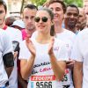 Natasha Andrews lors des 10 km L'Equipe sous les couleurs de Mécénat Chirurgie Cardiaque à Paris le 14 juin 2015