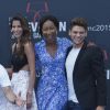 Yannig Samot, Noémie De Lattre, Ingrid Juveneton, Sören Prévost, Catalina Denis, Nadège Beausson-Diagne, Rayane Bensetti - Photocall de Pep's lors du 55e festival de télévision de Monte-Carlo à Monaco. Le 14 juin 2015.