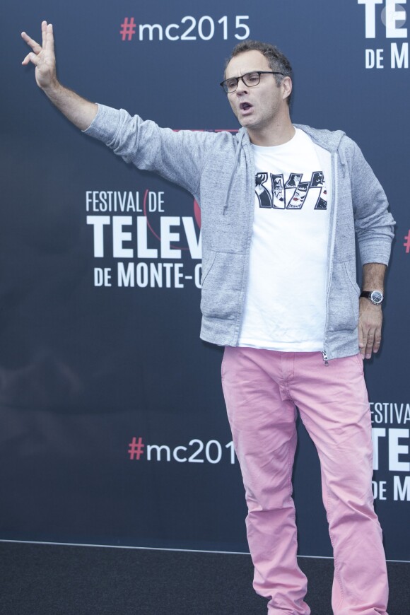 Sören Prévost (Le fils de Daniel Prévost) - Photocall de Pep's lors du 55e festival de télévision de Monte-Carlo à Monaco. Le 14 juin 2015.