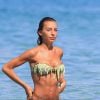 Exclusif - Le mannequin italien Alessia Tedeschi à la plage à Ibiza le 2 juin 2015