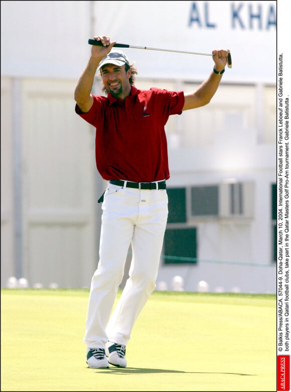 Gabriel Batistuta à Doha le 11 mars 2004. 