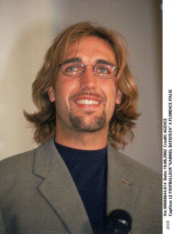 Gabriel Batistuta à Florence le 10 juin 2002. 