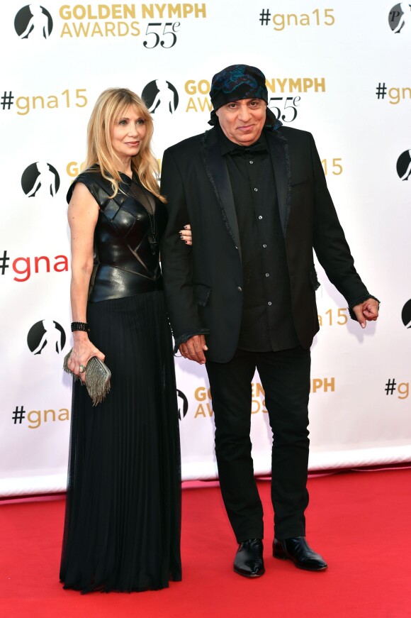 Steven Van Zandt et sa femme Maureen - Cérémonie des Golden Nymph Awards lors du 55ème Festival de Télévision de Monte Carlo le 18 juin 2015.