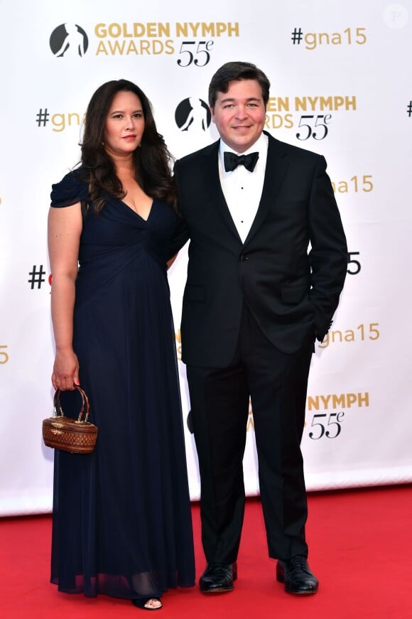 Carter Bays et sa femme Denise - Cérémonie des Golden Nymph Awards lors du 55ème Festival de Télévision de Monte Carlo le 18 juin 2015.