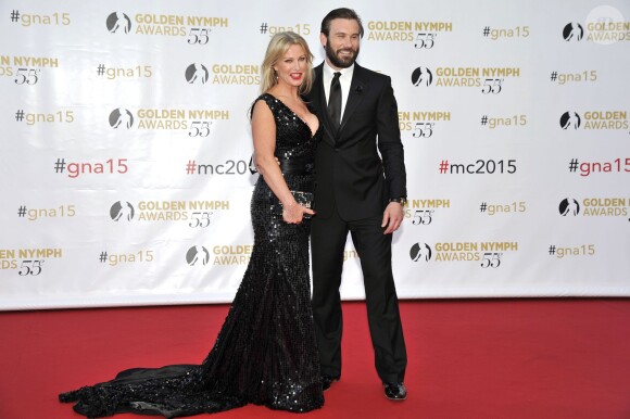 Clive Standen et sa femme Francesca - Cérémonie des Golden Nymph Awards lors du 55ème Festival de Télévision de Monte Carlo le 18 juin 2015. 