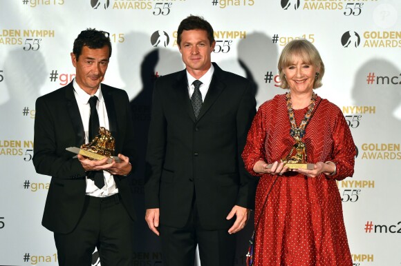 Julian Farino, Eric Close, Gemma Jones - Julian et Gemma ont reçu une nymph dans la catégorie Television Films. Gemma pour Outstanding actress et Julian, le réalisateur, pour The Best Television Film - Cérémonie de remise des prix des Golden Nymph Awards lors du 55ème Festival de Télévision de Monte Carlo le 18 juin 2015.  