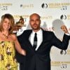 Marco d'Amore (Gomorrah) Outstanding actor, Drama TV Series, et Sonia Rovai, productrice Sky Italie ont reçu une nymph dans la catégorie Best International Drama TV Series - Cérémonie de remise des prix des Golden Nymph Awards lors du 55ème Festival de Télévision de Monte Carlo le 18 juin 2015. 
