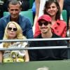 Zlatan Ibrahimovic et sa compagne Helena Seger dans les tribunes de Roland-Garros à Paris, le 28 mai 2015
