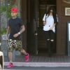 Kylie Jenner et son petit-ami Tyga sortent d'un restaurant japonais à Agoura Hills, le 18 juin 2015.