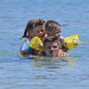 Klaas-Jan Huntelaar et ses enfants en vacances à Ibiza le 20 juin 2015
