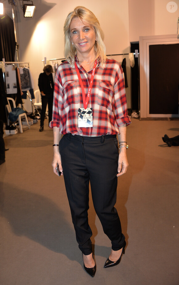 Sophie Albou (créatrice de Paul & Joe) - People au défilé de mode "Paul & Joe" collection prêt-à-porter Automne-Hiver 2015-2016, à Paris, le 10 mars 2015. 