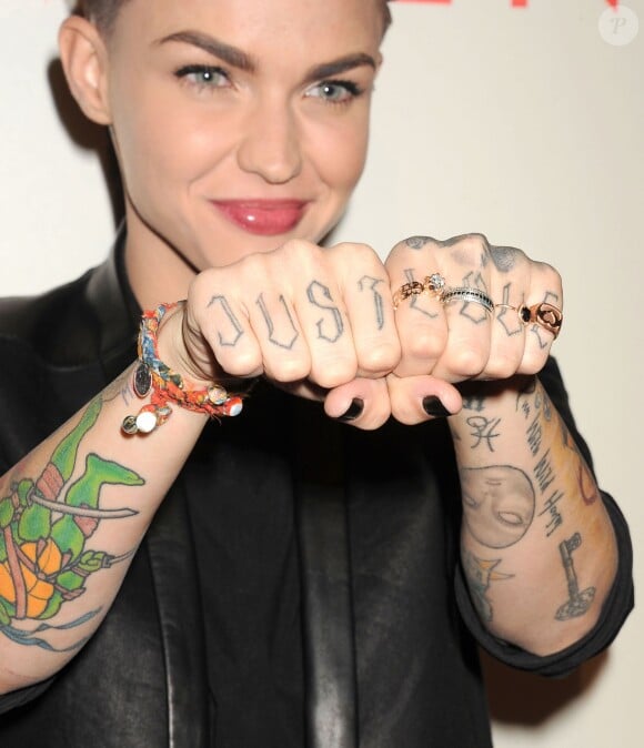 Ruby Rose (tatouages) lors de la soirée "An Evening With Women" à l'hôtel Beverly Hilton à Beverly Hills. Le 10 mai 2014.