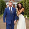 Boris Becker et sa femme Lilly Kerssenberg lors de la soirée "Vogue and Ralph Lauren Wimbledon Party", le 22 juin 2015, à l'Orangerie du palais de Kensington