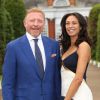 Boris Becker et sa femme Lilly Kerssenberg lors de la soirée "Vogue and Ralph Lauren Wimbledon Party", le 22 juin 2015, à l'Orangerie du palais de Kensington