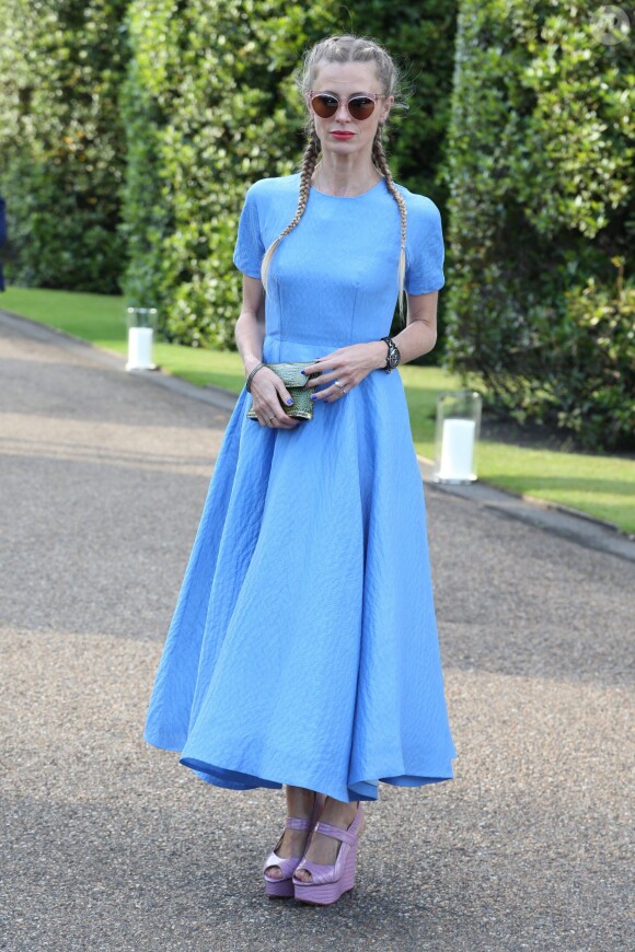 Laura Bailey lors de la soirée "Vogue and Ralph Lauren Wimbledon Party", le 22 juin 2015, à l'Orangerie du palais de Kensington