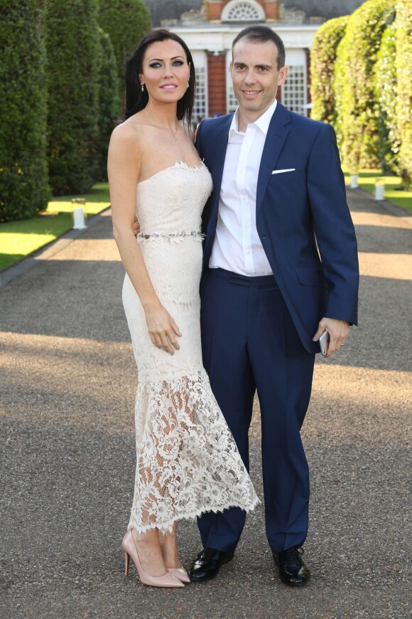 Linzi Stoppard et son mari Will Stoppard lors de la soirée "Vogue and Ralph Lauren Wimbledon Party", le 22 juin 2015, à l'Orangerie du palais de Kensington