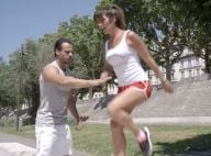 Laetitia Milot : Sportive en pleine action en compagnie d'un coach très musclé !