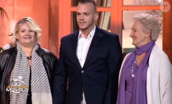 Michaël, Yvette et Jeanine dans Qui veut épouser mon fils ? saison 4 sur TF1, le vendredi 26 juin 2015.