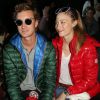 Pierre Casiraghi et Beatrice Borromeo ont assisté à la présentation Moncler Gamme Rouge automne-hiver 2015-2016 le 12 mars 2015 à Paris