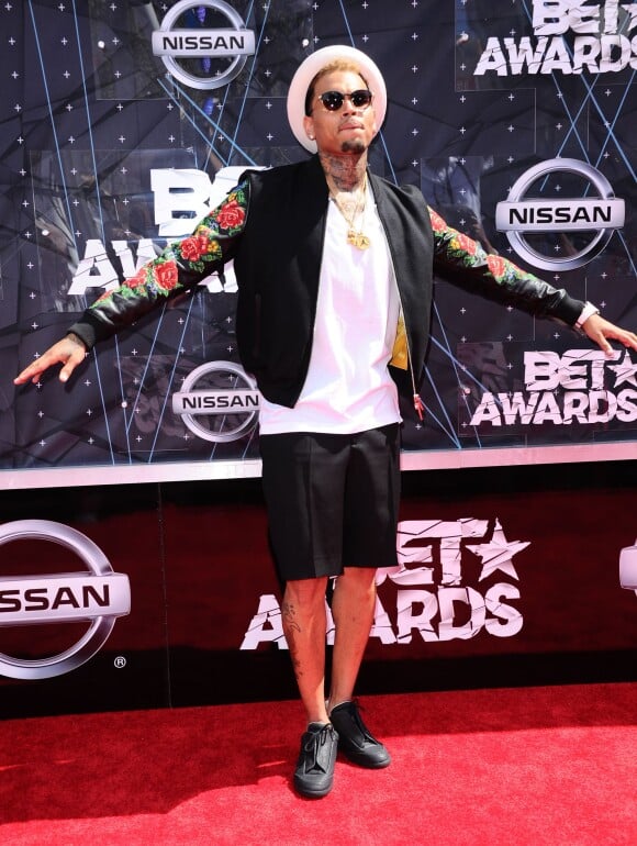 Chris Brown  lors de la 15ème édition des BET Awards au Microsoft Theater de Los Angeles, le 28 juin 2015. 