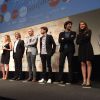 Podium des comédiens et réalisateurs lors du 23e festival du film français au Japon d'UniFrance, (Tokyo, juin 2015)