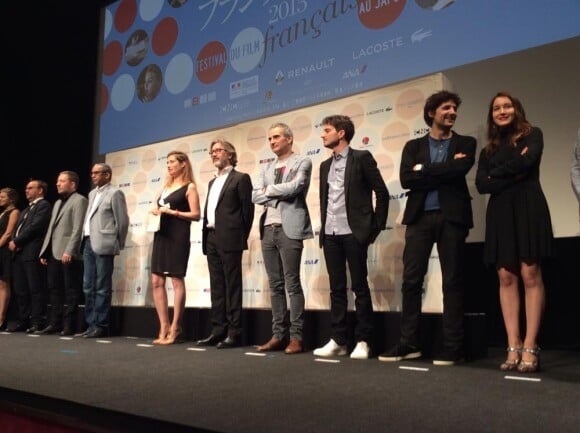 Podium des comédiens et réalisateurs lors du 23e festival du film français au Japon d'UniFrance, (Tokyo, juin 2015)