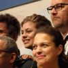 Isabelle Giordano, Louane, Abderrahmane Sissako au 23e festival du film français au Japon d'UniFrance, (Tokyo, juin 2015)