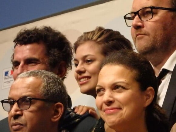Isabelle Giordano, Louane, Abderrahmane Sissako au 23e festival du film français au Japon d'UniFrance, (Tokyo, juin 2015)