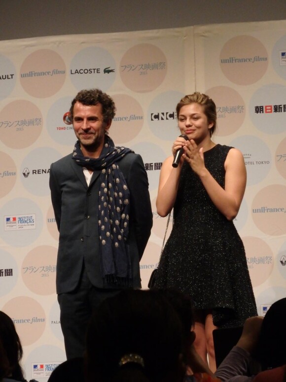 Eric Lartigau et Louane lors du 23e festival du film français au Japon d'UniFrance, (Tokyo, juin 2015)