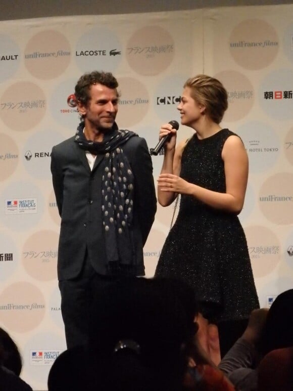 Eric Lartigau et Louane lors 23e festival du film français au Japon d'UniFrance, (Tokyo, juin 2015)