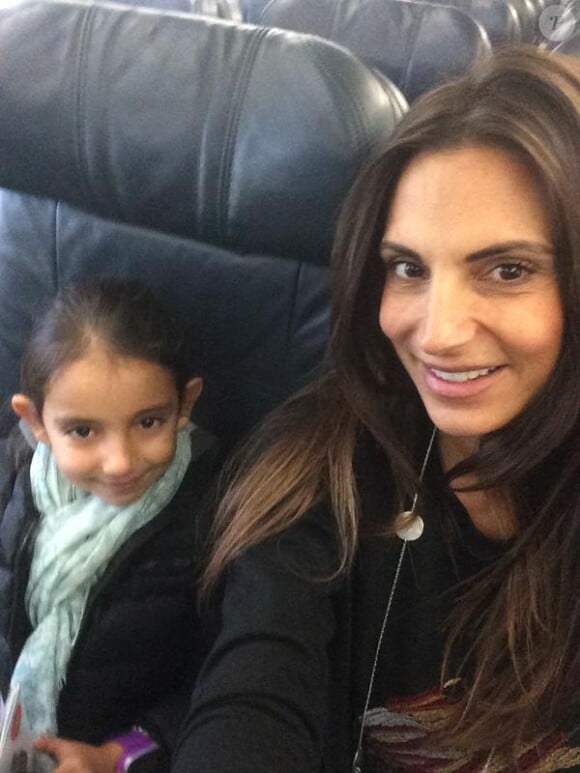 Maud Versini et sa fille - Photo postée sur Twitter, décembre 2014