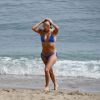 Eva Longoria profite de la plage pendant ses vacances à Marbella, le 3 juillet 2015.